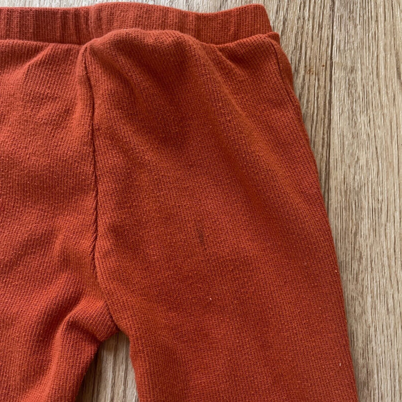 Girls 5T Halloween Outfit Orange Black Flare Pants Cozy Pumpkin Shirt - Picture 5 of 9